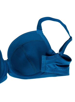 Padded underwire bra with lace, Sailor Blue, Packshot image number 3