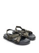 Wide fit - Sandal with knot detail, Green, Packshot image number 1