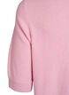 Knitted blouse with short sleeves, Pink, Packshot image number 3