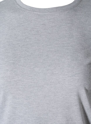 Cropped t-shirt with drawstring, Light Grey Melange, Packshot image number 1