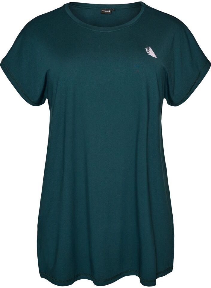 Long training t-shirt, Green, Packshot image number 0