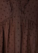 Viscose blouse with a dotted texture and V-neck, Brown, Packshot image number 2