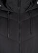 Mid-length puffer jacket with hood, Black, Packshot image number 2