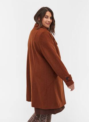 Jacket with high collar and wool, Sequoia, Model image number 1