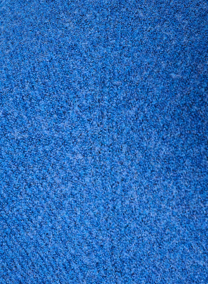Knitted jumper with a diagonal pattern and raglan sleeves, Blue, Packshot image number 2