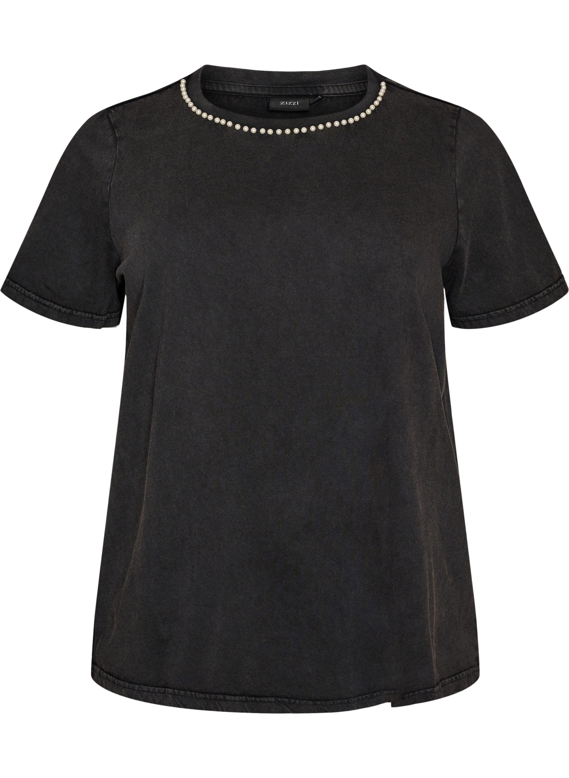 Organic cotton graphic T-shirt - Grey - Sz. L - Zizzifashion