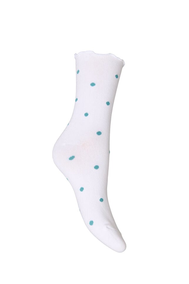 Cotton socks with patterns, White, Packshot image number 1
