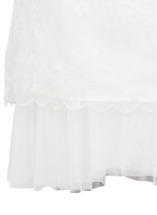 Sleeveless v-neckline wedding dress, Star White, Packshot image number 3