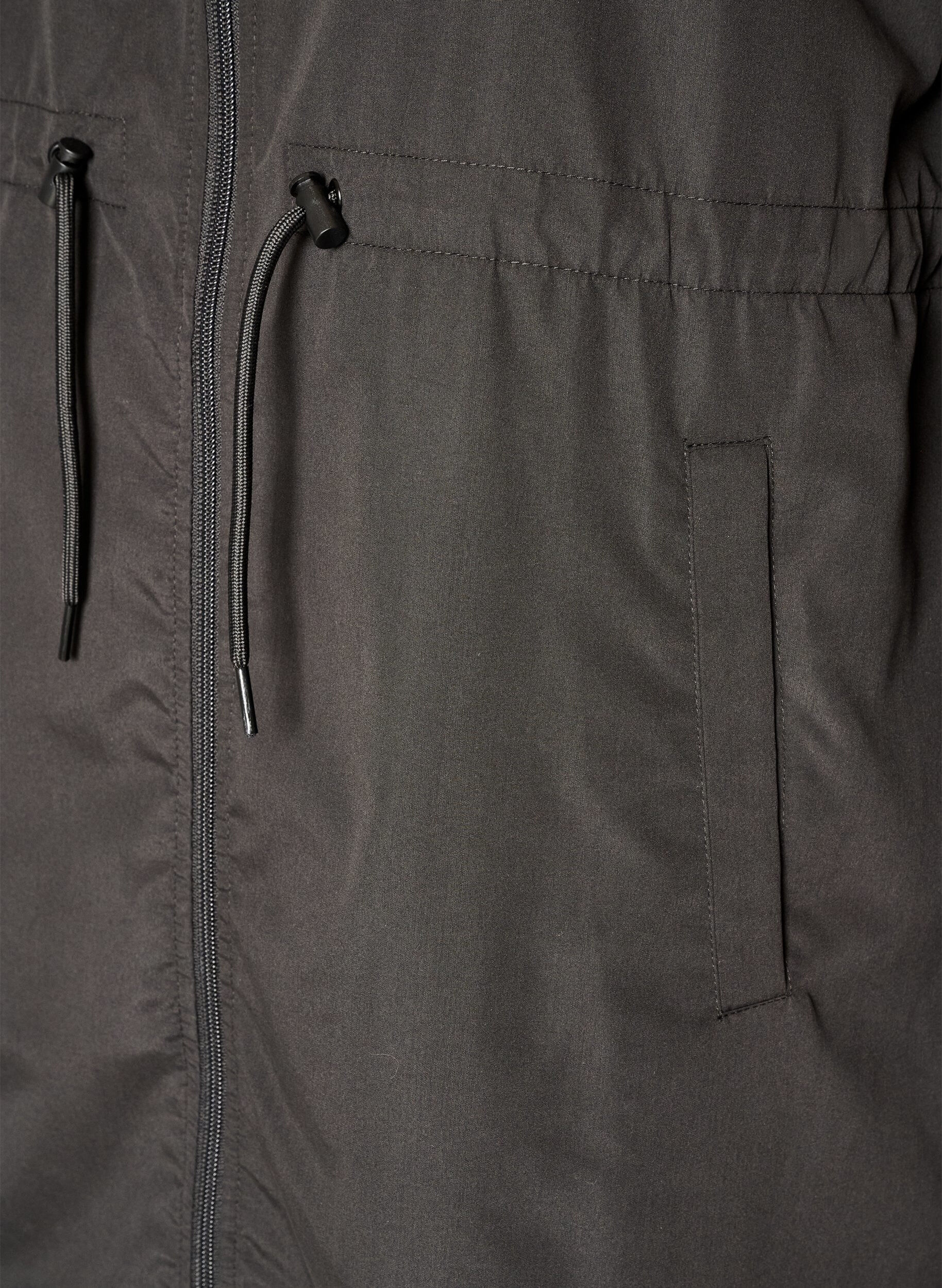 ZizzifashionLightweight parka with a hood, Black, Packshot image number 3