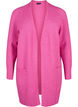 Ribbed Knit Cardigan with Pockets, Pink, Packshot image number 0