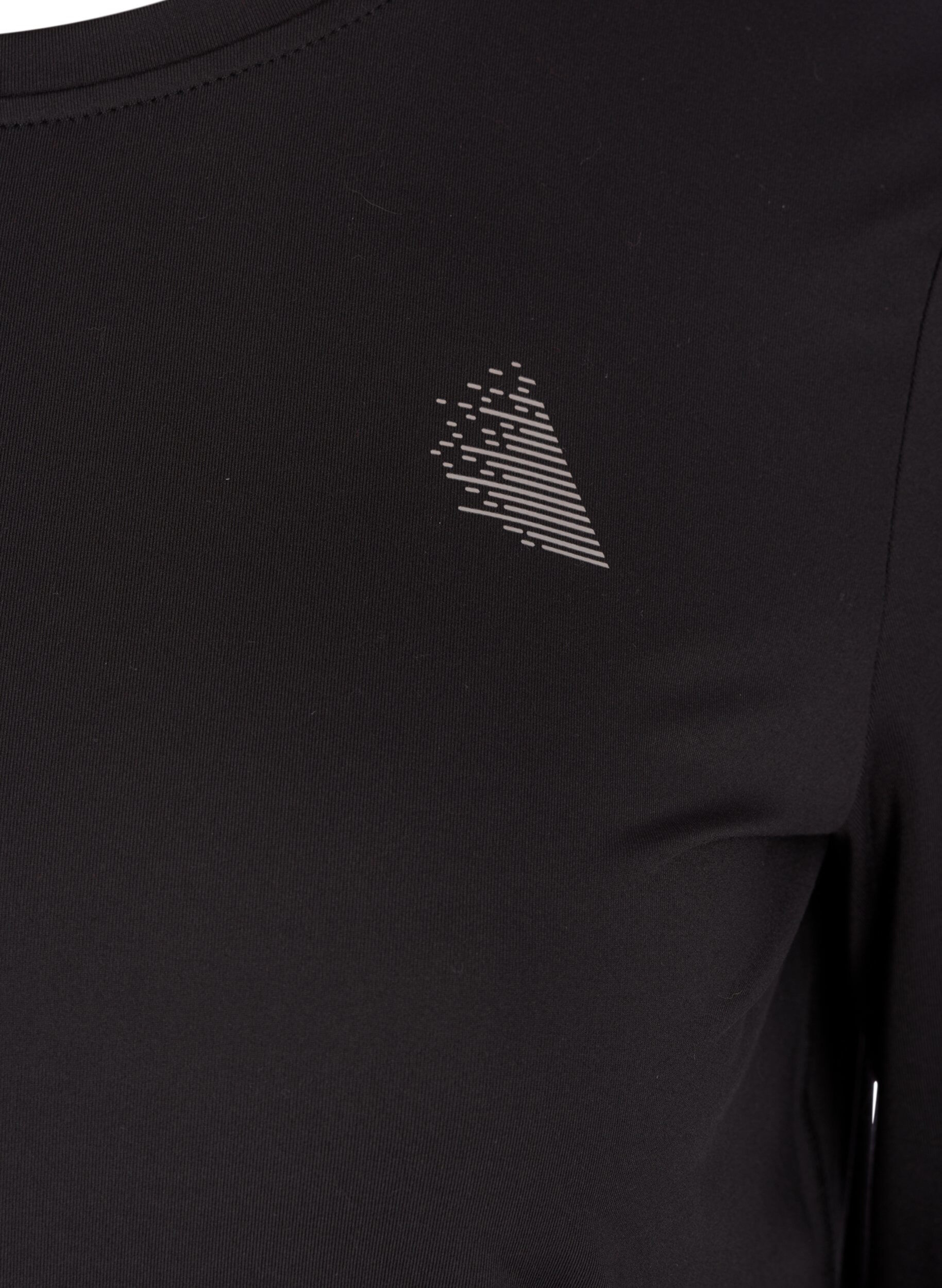 ZizzifashionLong-sleeved fitness top, Black, Packshot image number 2