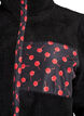 Teddy-fleece jacket with cherry details, Black, Packshot image number 2
