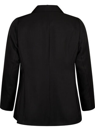 FLASH - Simple blazer with button, Black, Packshot image number 1