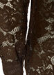 Lace shirt with pearl buttons, Brown, Packshot image number 3