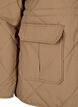 Quilted jacket with collar and pockets, Brown, Packshot image number 3
