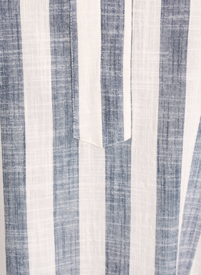 Cotton tunic with a V-neck, Beige, Packshot image number 2