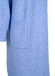 Long knitted cardigan with pockets, Cornflower Blue Mel., Packshot image number 3