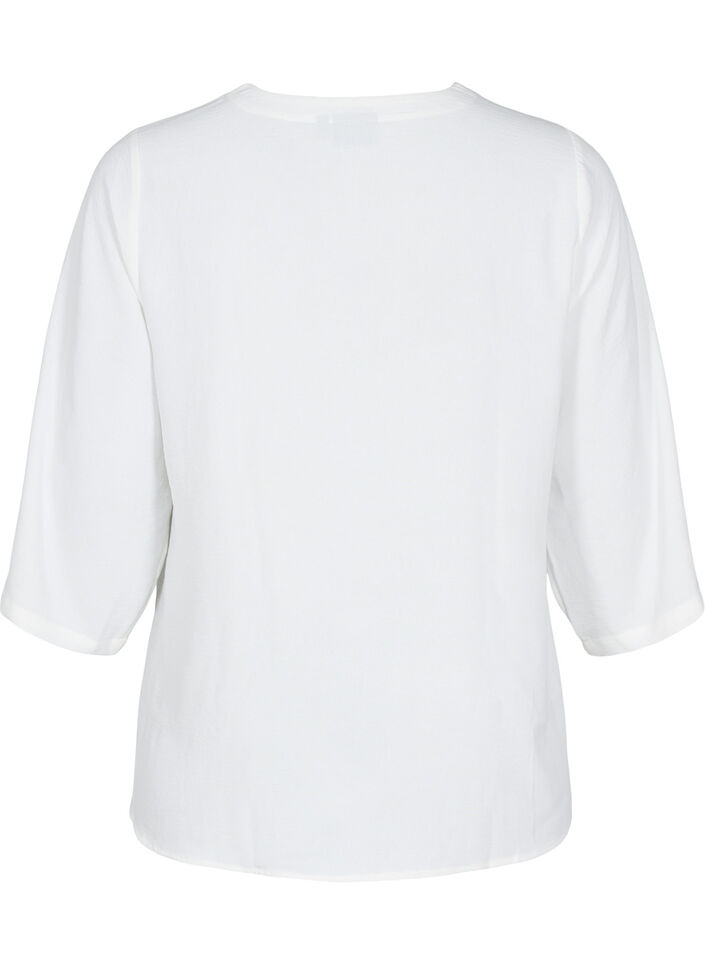 FLASH - Blouse with 3/4 sleeves, Vanilla, Packshot image number 1