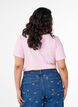 Short sleeve t-shirt with v-neckline, Rose, Model image number 2