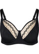 Patterned underwire bra, Black, Packshot image number 0