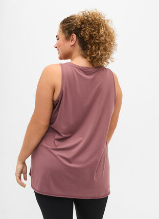 Sports top with V-neck, Rose Taupe, Model image number 1