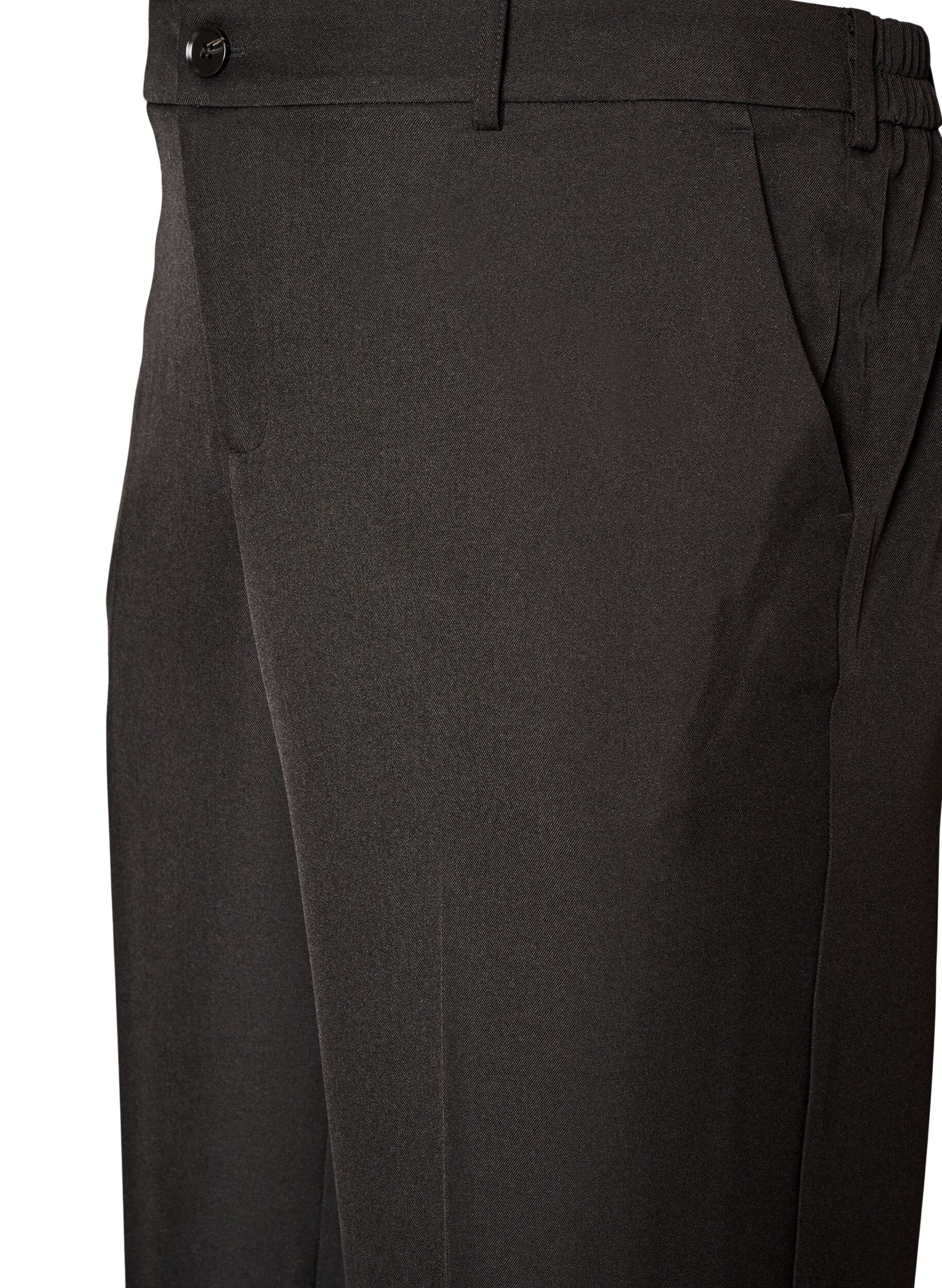 ZizzifashionHigh-waisted tailored trousers with straight legs, Black, Packshot image number 2