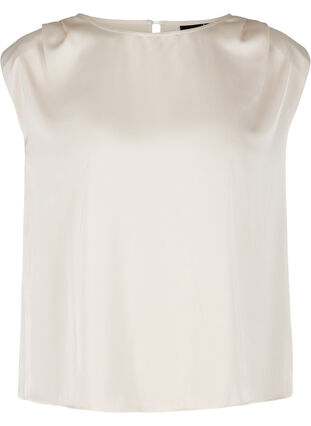Plain-coloured top with a round neckline, Gray Morn, Packshot image number 0