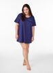 Long night T-shirt in organic cotton with print, Blue, Model image number 1