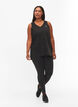 Workout top with v-neck, Black, Model image number 1