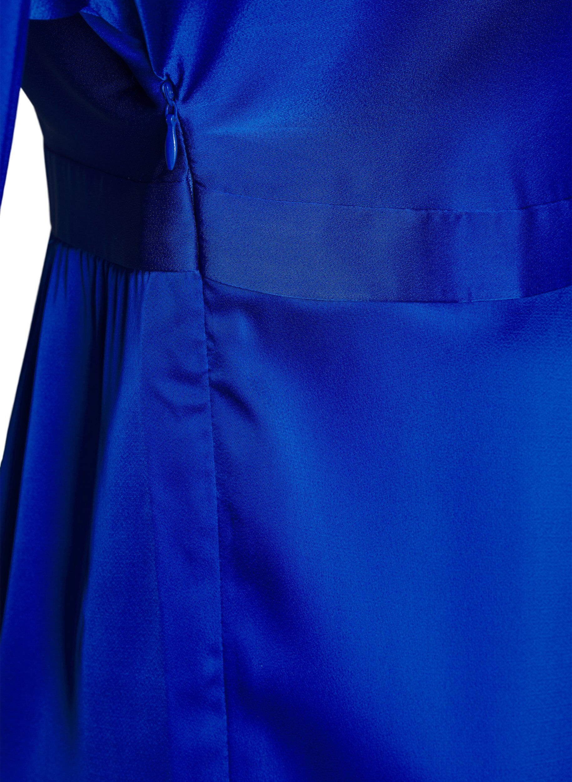 Zizzifashion Satin dress with balloon sleeves, Surf the web, Packshot image number 5