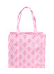 Shopping bag with zipper, Pink, Packshot image number 0
