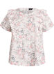 Cotton blouse with broderie anglaise and ruffles, Red, Packshot image number 0