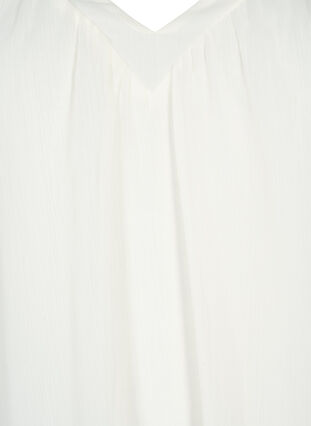  Plain top with batwing sleeves and V-neck, Warm Off-white, Packshot image number 2