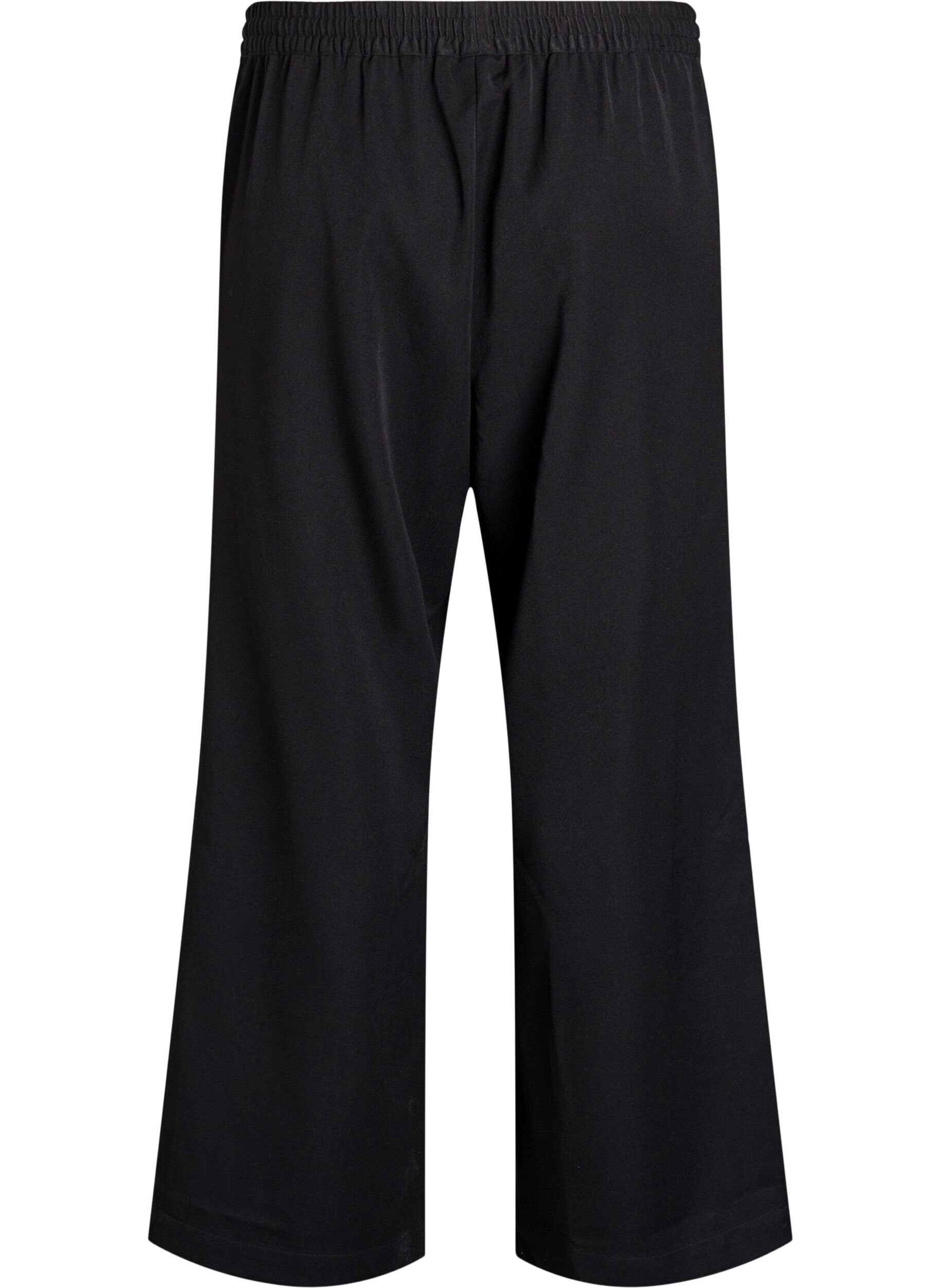 Zizzifashion Wide-leg trousers with a high waist, Black, Packshot image number 1