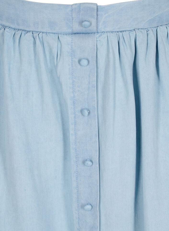 	 Loose skirt with buttons, Light Blue, Packshot image number 2