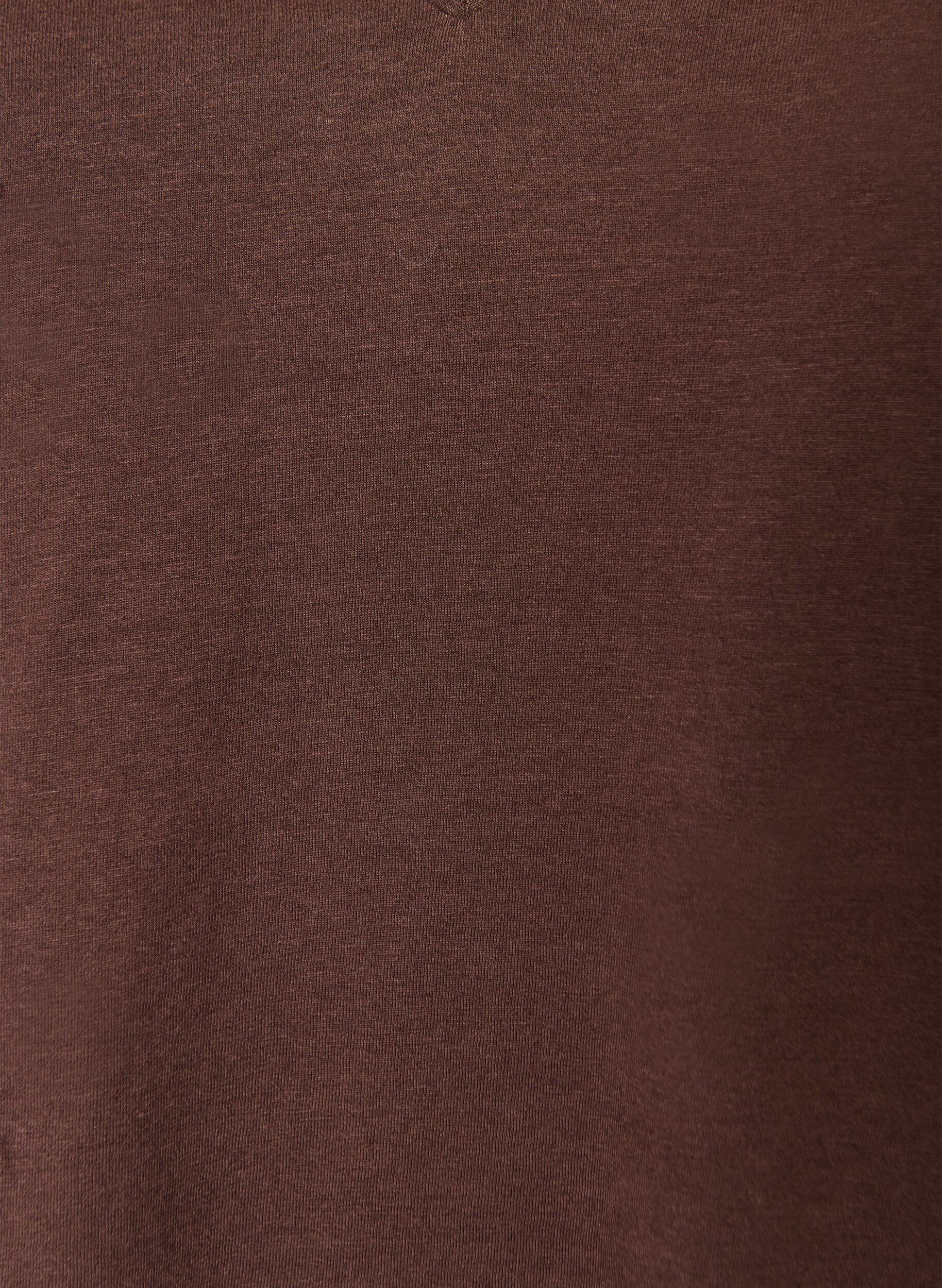 ZizzifashionV-neck T-shirt, Brown, Packshot image number 2