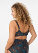 Bikini top with padding and print, Petrol, Model image number 1