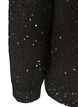 Cardigan with sequins and buttons, Black, Packshot image number 3