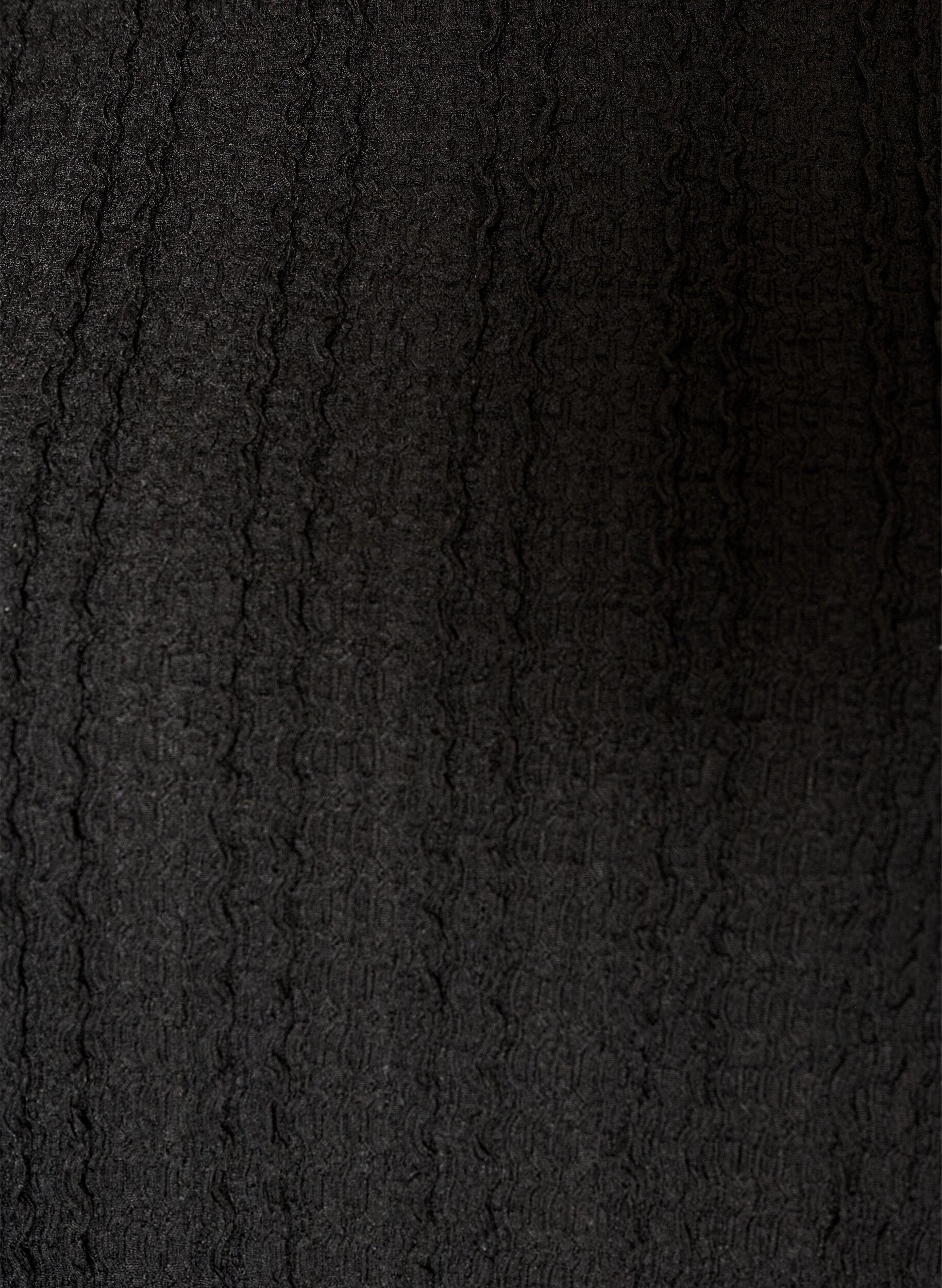 ZizzifashionTextured jersey blouse with a balloon silhouette, Black, Packshot image number 2