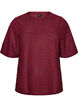 Blouse with texture and glitter, Red, Packshot image number 0