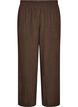 Wide-leg linen and viscose trousers, Brown, Packshot image number 0