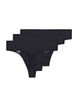 Lacy g-string in a 3-pack, Black, Packshot image number 1