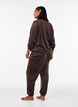 Loose velour trousers, Brown, Model image number 1