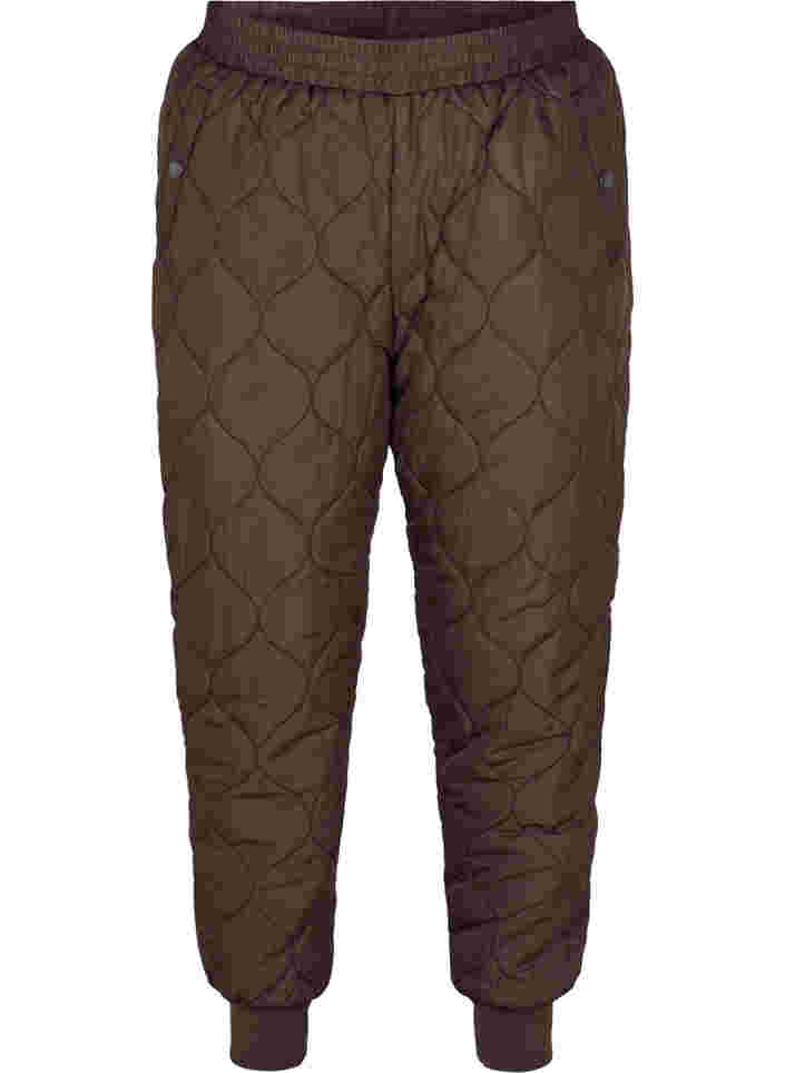 Quilted thermal trousers, Black Coffee, Packshot image number 0