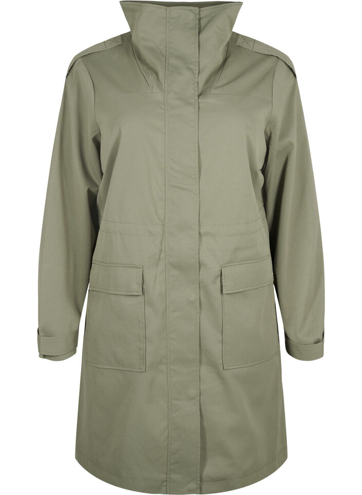 Water-resistant parka jacket, Green, Packshot image number 0