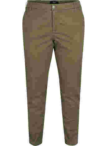 Chinos in cotton with pockets