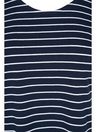 Cotton t-shirt with stripes, Blue Stripe, Model image number 2