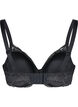 Cup bra with lace and underwire, Black, Packshot image number 1