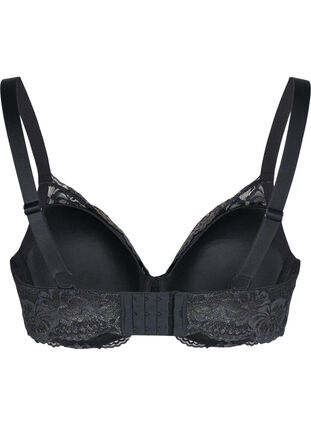 Cup bra with lace and underwire, Black, Packshot image number 1