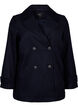 Short wool coat with pockets, Dark Navy, Packshot image number 0